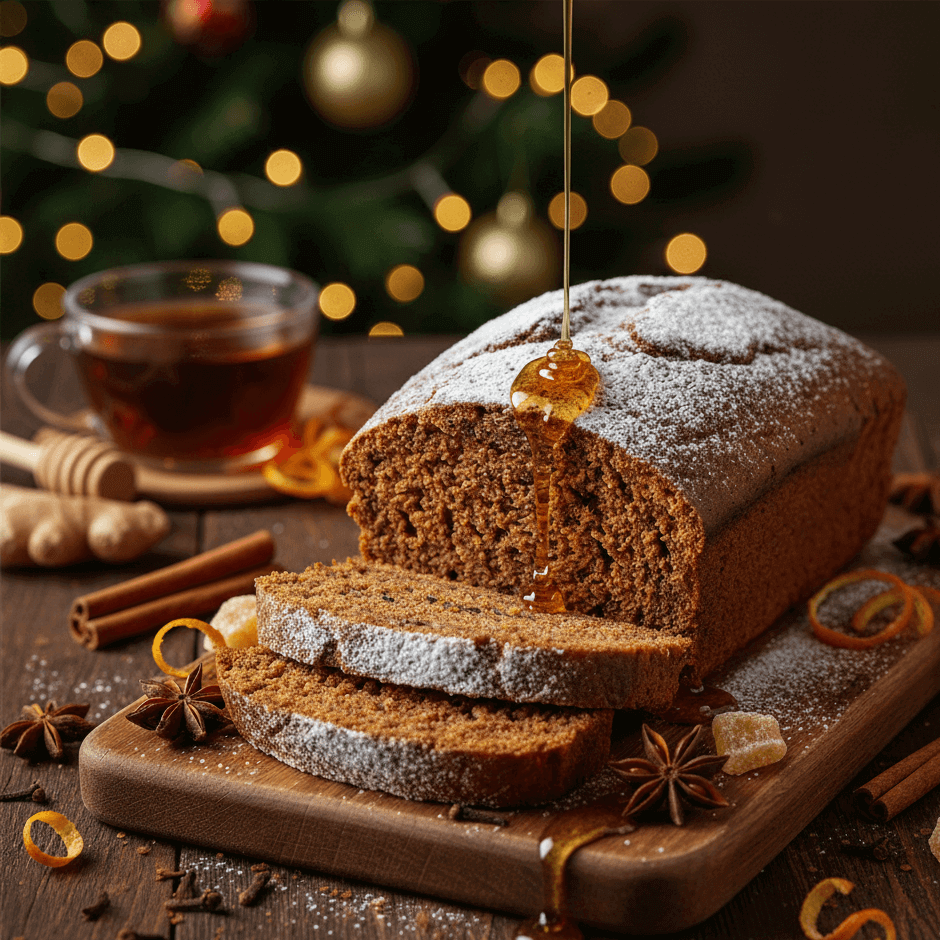 Bougie artisanale parfumée pain d'épices, faite main en France