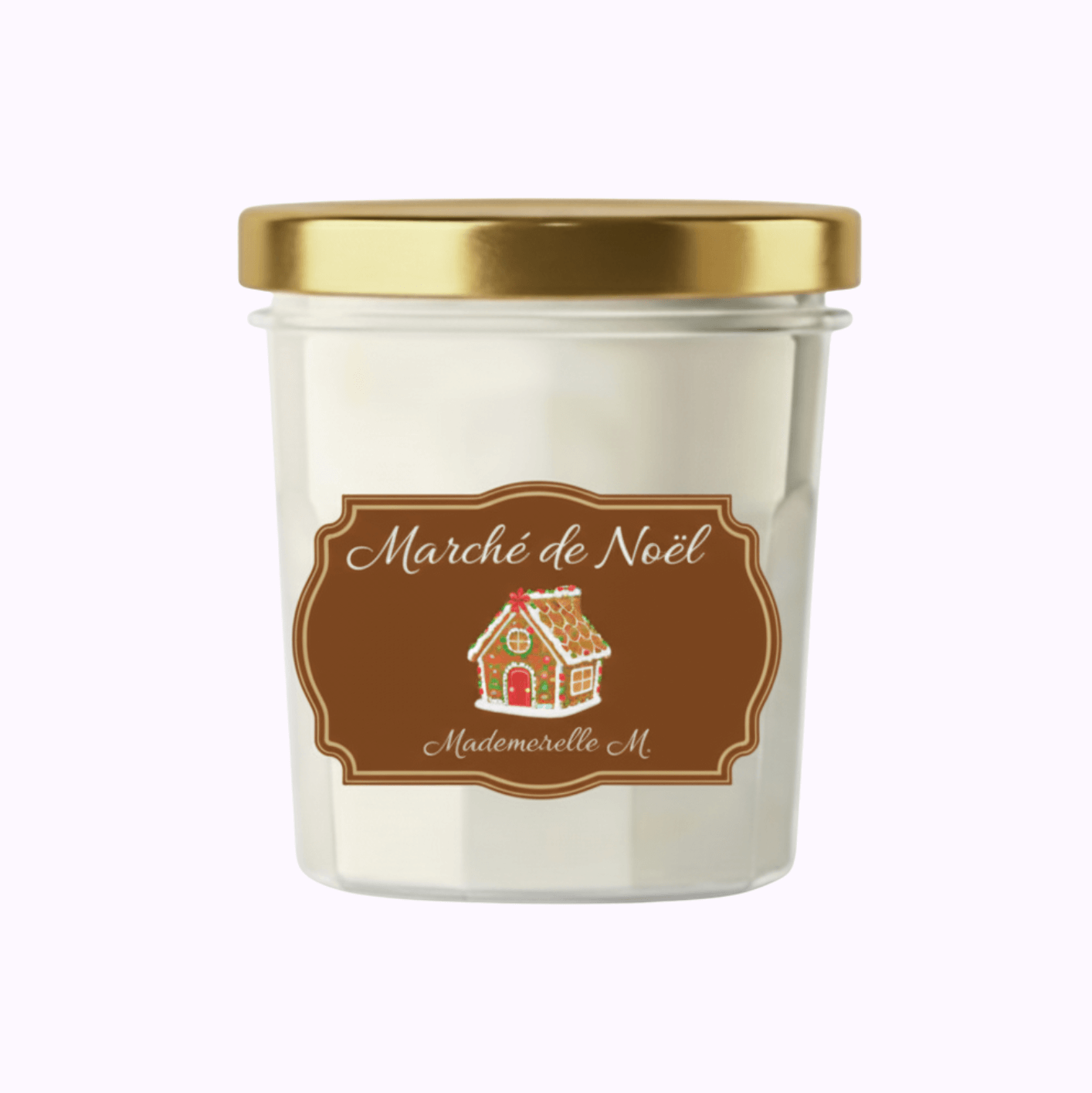 Bougie artisanale parfumée épice de noël faite main en France