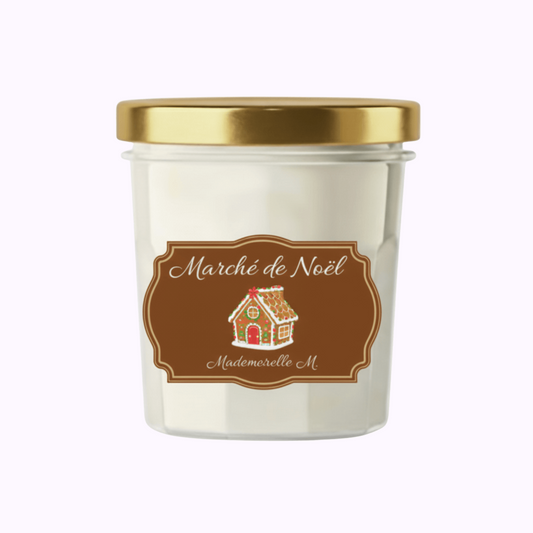 Bougie artisanale parfumée épice de noël faite main en France