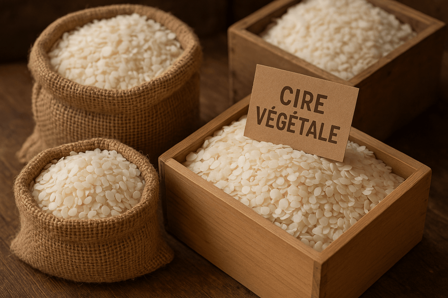 cire végétale en vrac