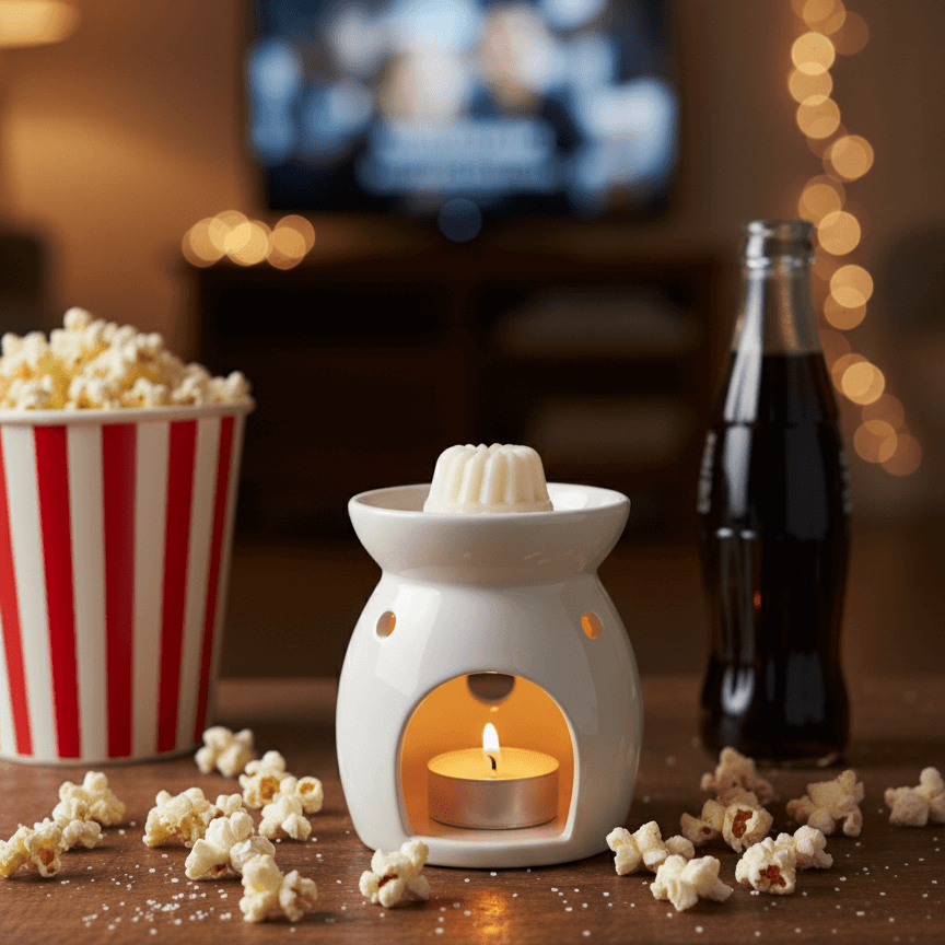 Fondant artisanal parfumé popcorn, fait main en France