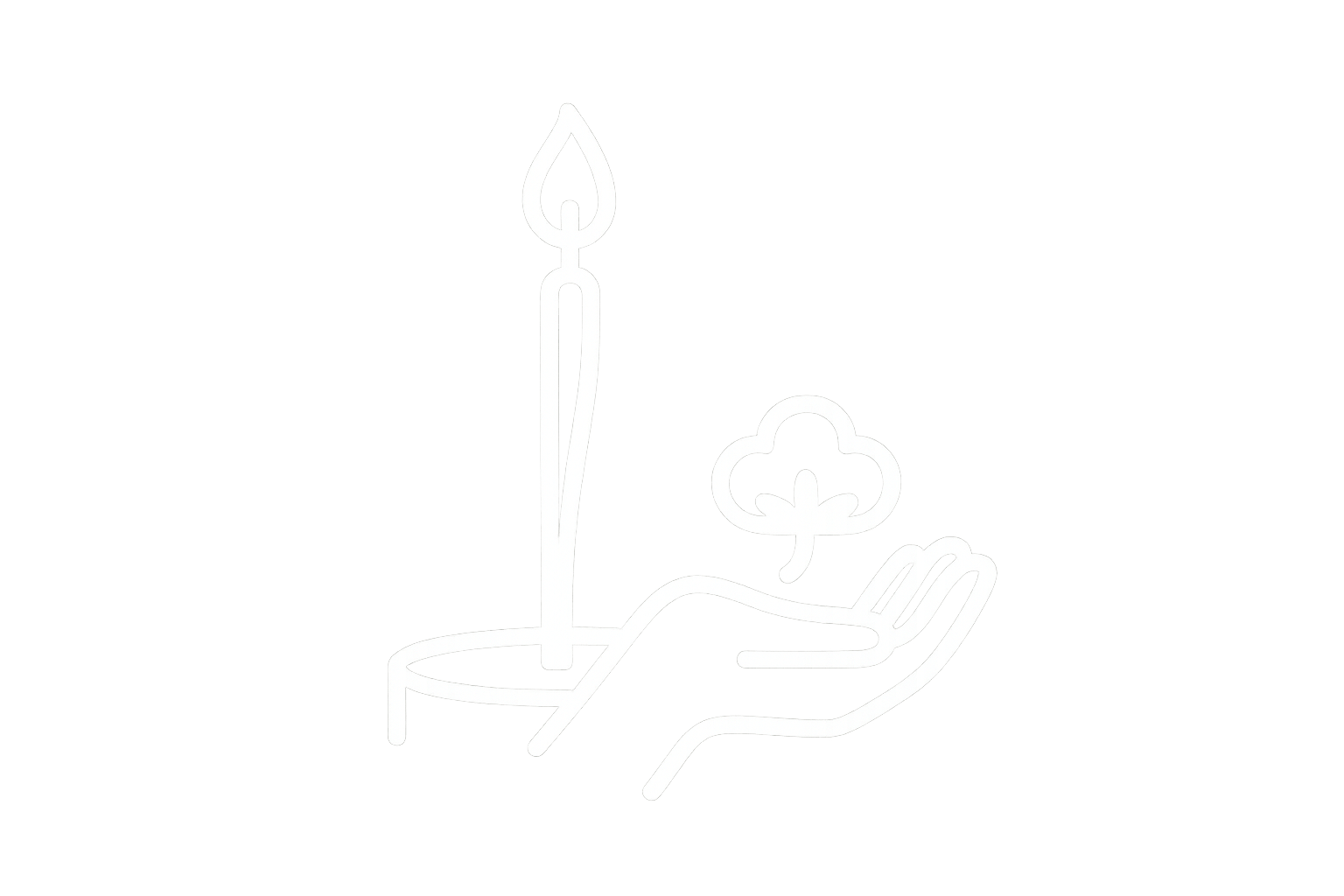 mèche en coton de bougie parfumée, pour illustrer un geste propre et sûr