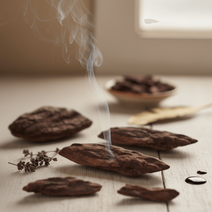 Bougie artisanale parfumée bois de oud, faite main en France