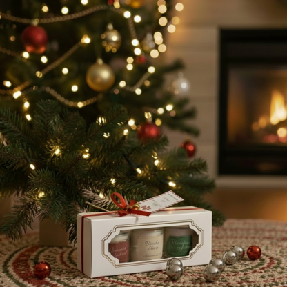 Coffret Cadeau de Noël : 3 mini bougies parfumées